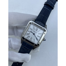 (준비완료/특급배송)NO.3753/AF공장 산토스31MM 실버다이얼 블루악어가죽스트랩