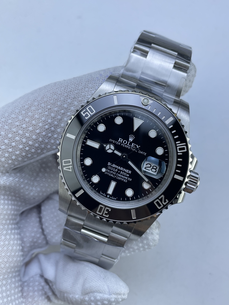 (준비완료/특급배송)NO.3802/QP공장 롤렉스 서브마리너 신형 41mm 블랙다이얼 블랙세라믹 인서트 최신형