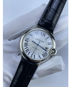 (준비완료/특급배송)NO.3884/AF공장 발롱블루 42MM 화이트다이얼 가죽 오토매틱